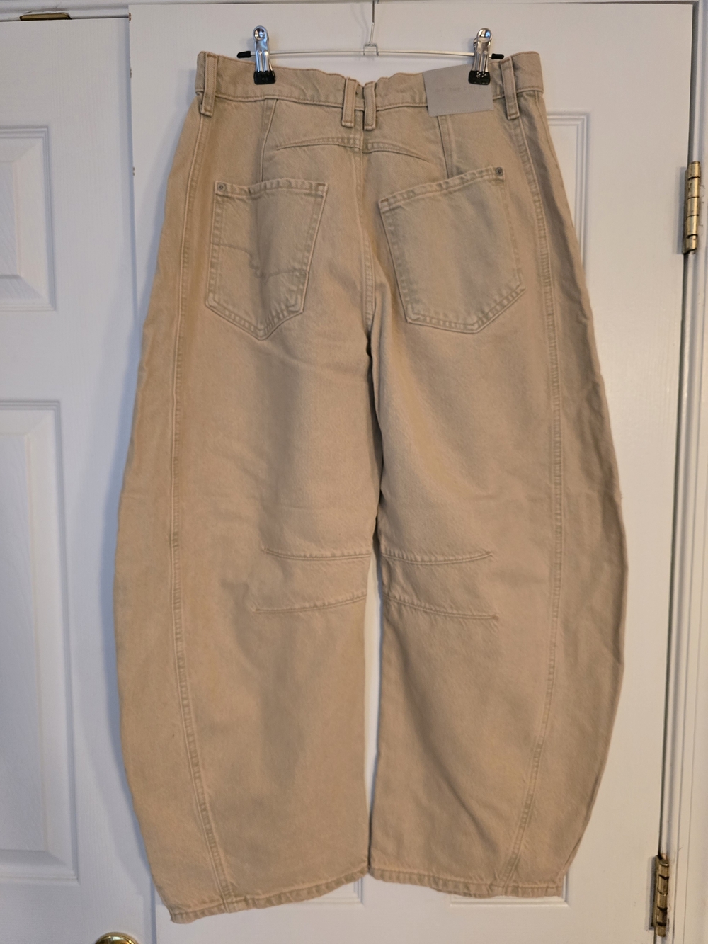 NWOT We The Free Tan Denim Barrel Jeans 26 - Picture 3 of 5